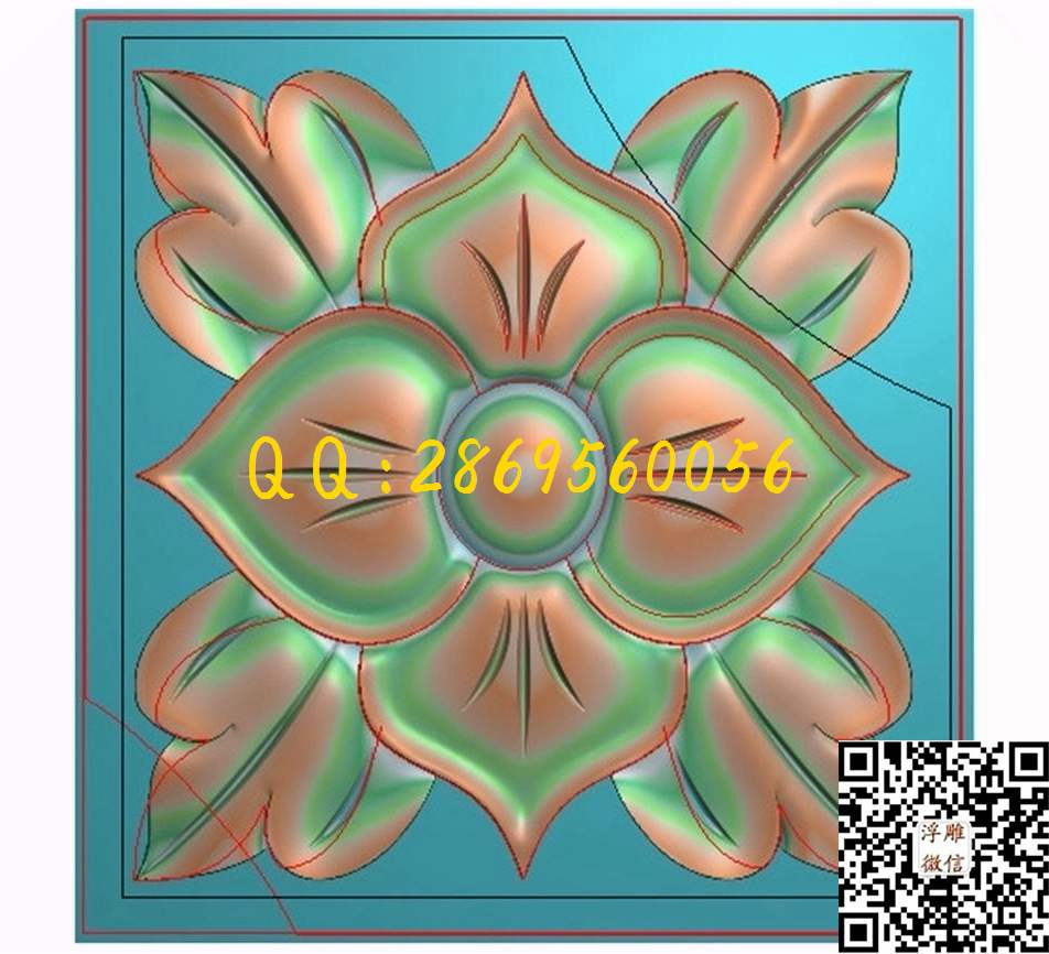 门花185-193_正方形欧式洋花方形洋花方形门花洋贴花门上花洋贴花精雕图浮雕图